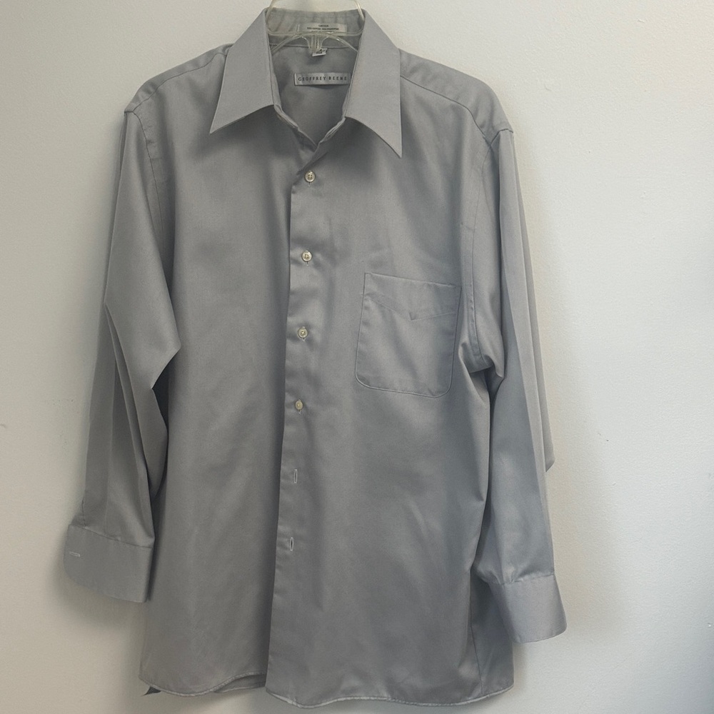 Geoffrey Beene Light Gray Dress Shirt